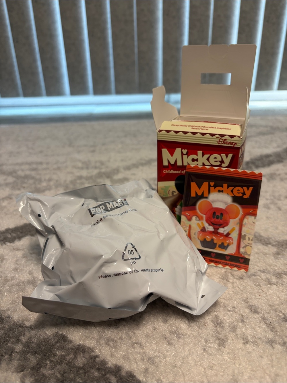 POP MART Mickey Childhood of Boundless Imagination Volcano Cake Mickey
